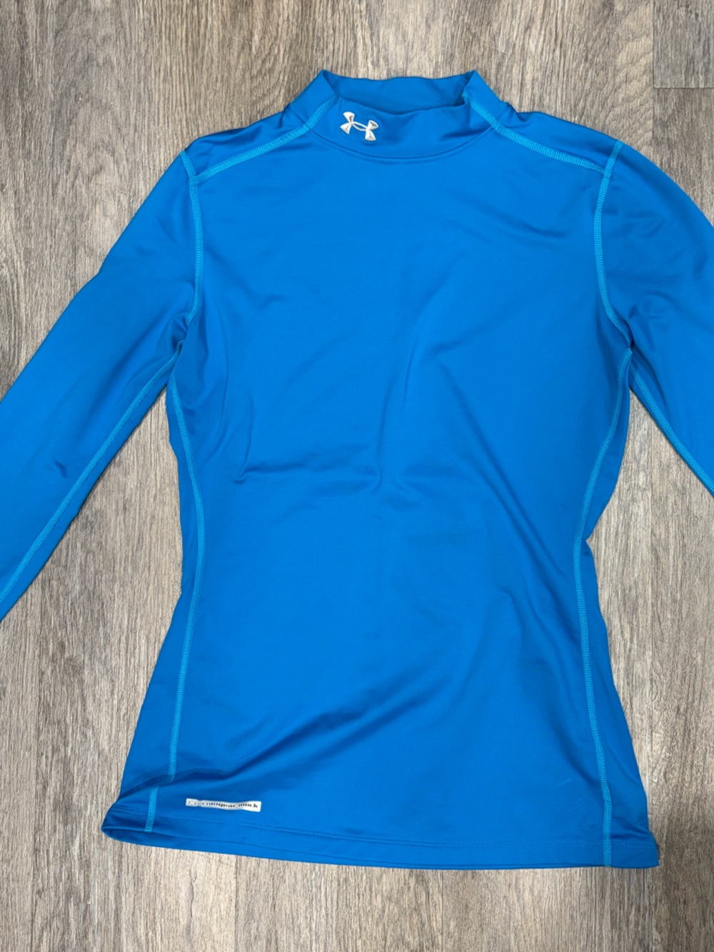 Under Armour Bright Blue Long-Sleeve ColdGear Compression Shirt